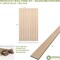 Ekena Millwork 94H x 3/8T Adjustable Wood Slat Wall Panel Kit w/ 4W Slats, Red Oak contains 11 Slats SWW55X94X0375RO - alternate 5
